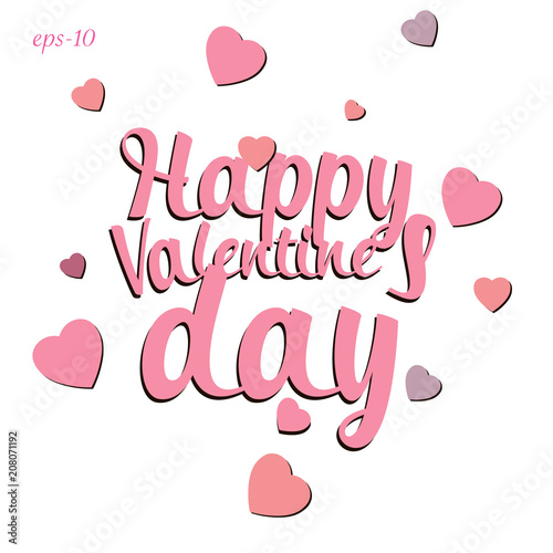 Happy valentines day love abstraction
love abstraction beautiful postcard inscription on Valentine's day hearts love pattern 