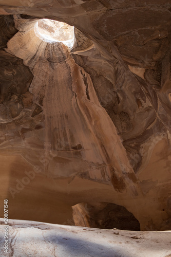 Sandstone bell cave, inside