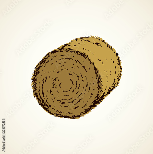 Haystack. Vector drawing
