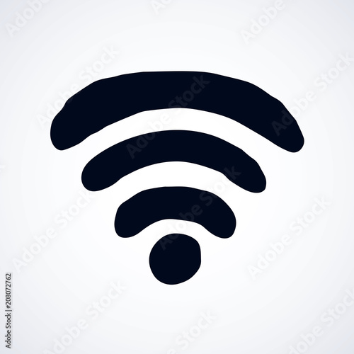 Sign of Wi-Fi. Vector drawing