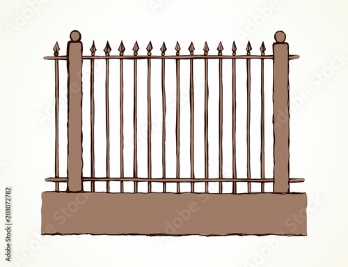 Fence. Vector drawing