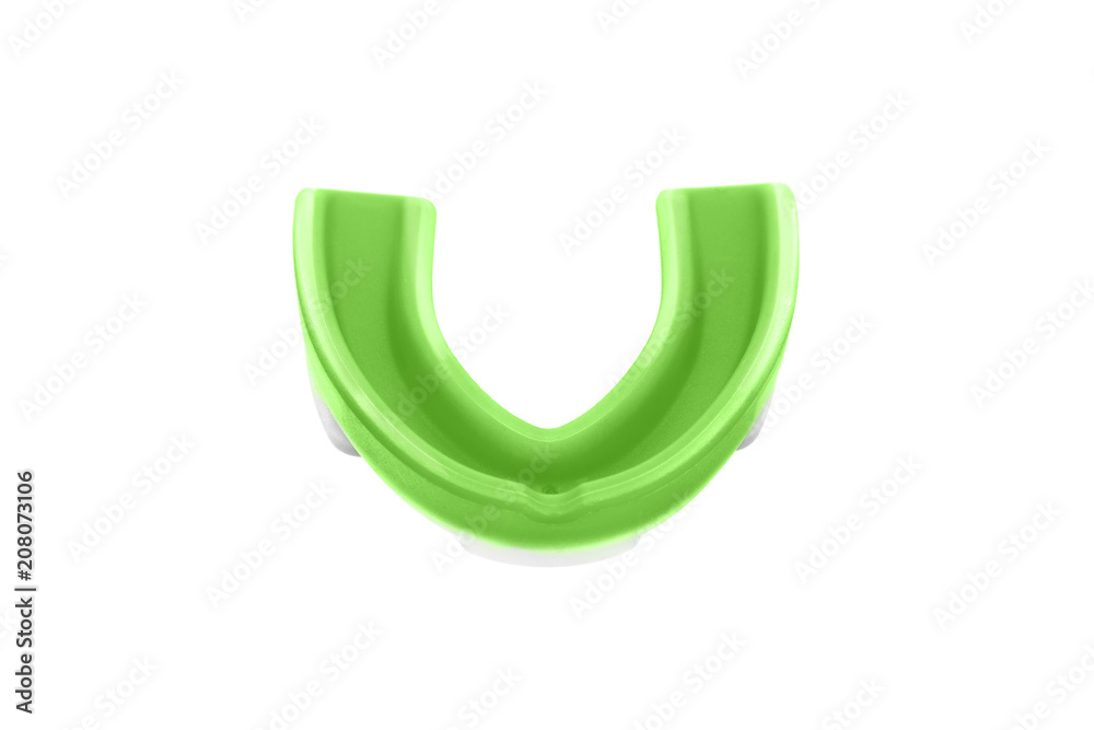 mouth guard isolated on white. mouth guard isolated on white.