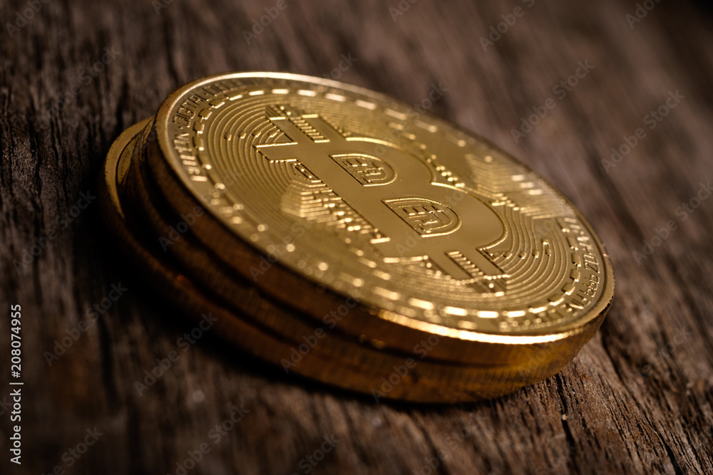 Bitcoin closeup - cryptocurrency Bitcoin closeup - cryptocurrency