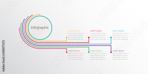 Vector infographic templates used for detailed reports. All 6 topics.