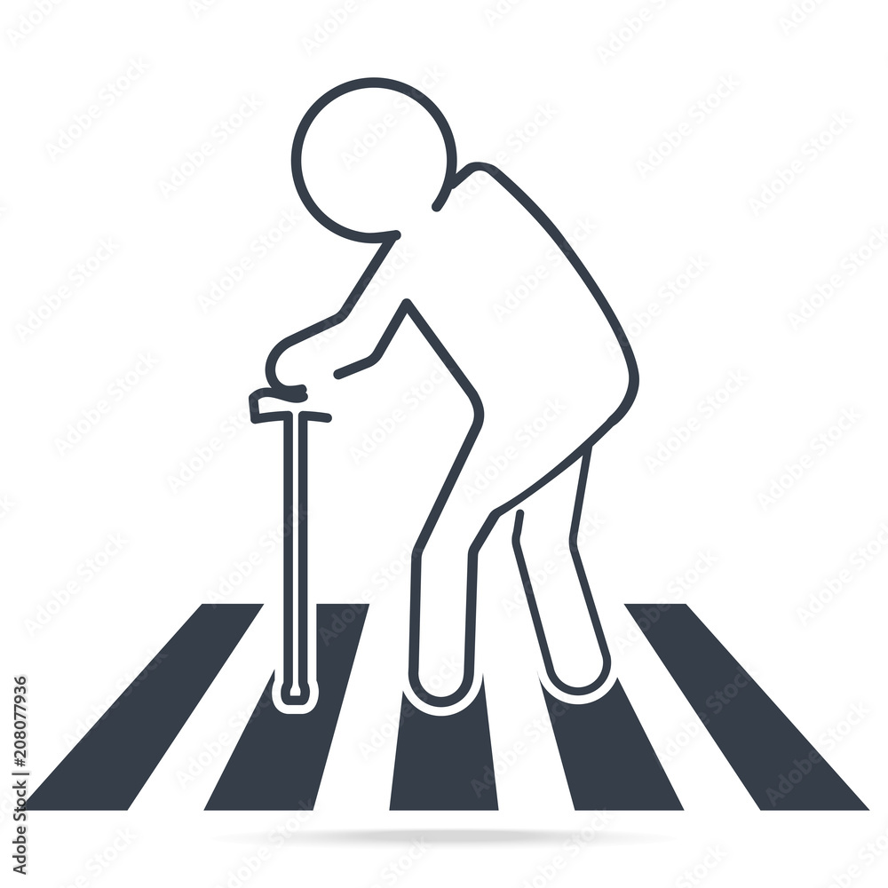 490+ Pedestrian Crossing Sign Stock Illustrations, Royalty-Free Vector  Graphics & Clip Art - iStock