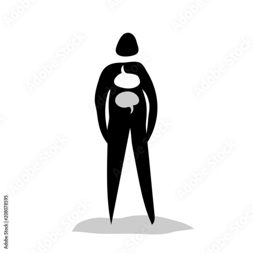 Stickman Black Inner Voice