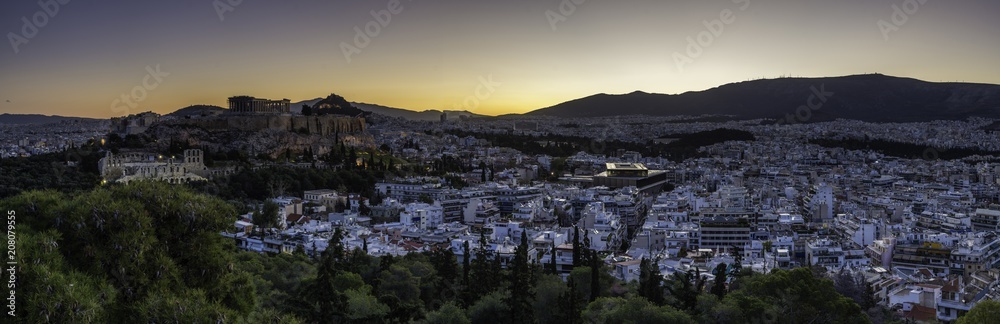 Athens Sunrise Panorama 1
