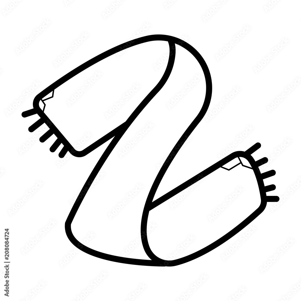 Fototapeta premium scarf icon vector