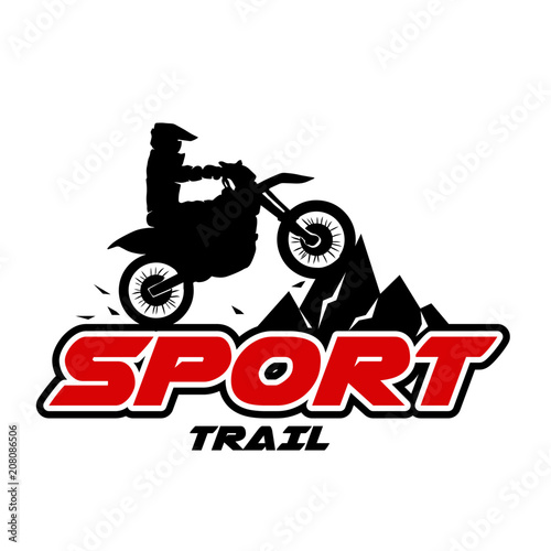 rider moto cross ilustration 