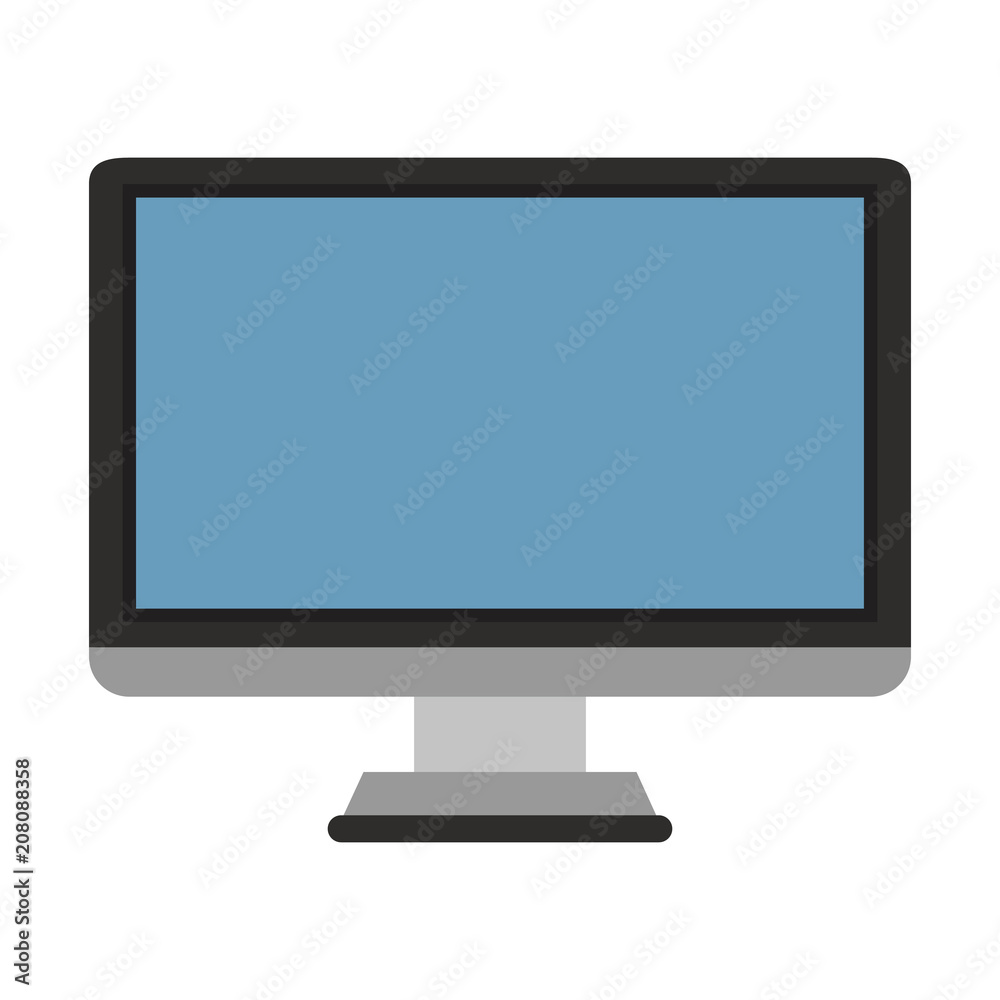 Computer screen technology vector illustration graphic design