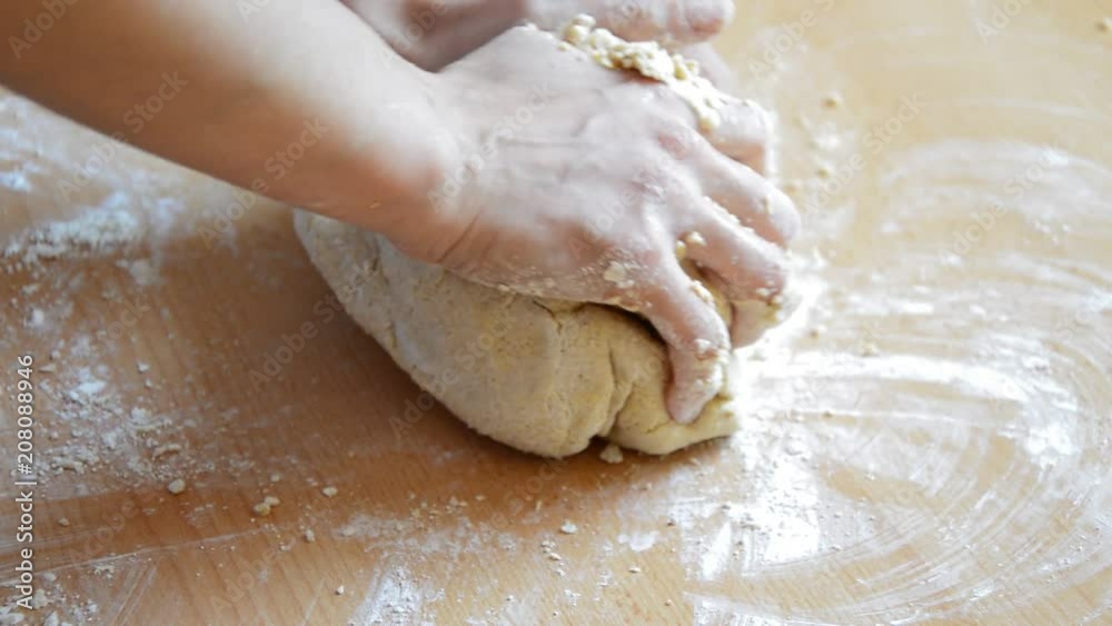 Woman preparing to bake biscuit. Woman preparing to bake biscuit.