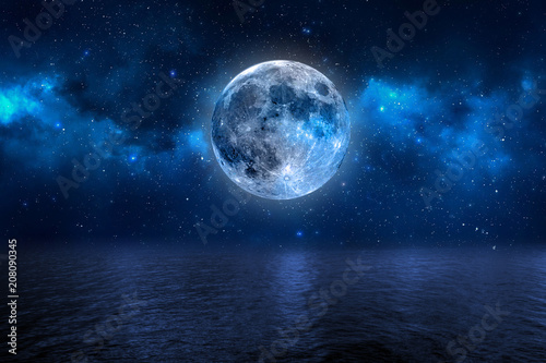 Mond Himmel Blau