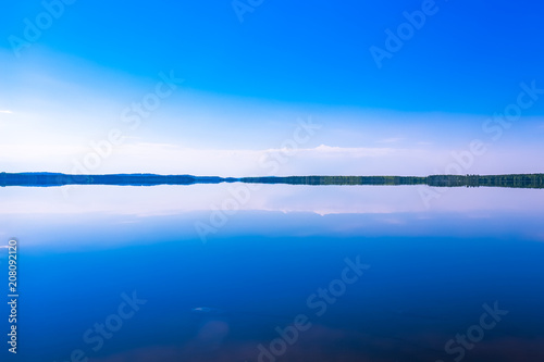 Summer lake view from Sotkamo, Finland.