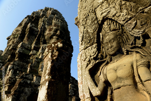 CAMBODIA SIEM REAP ANGKOR THOM BAYON TEMPLE