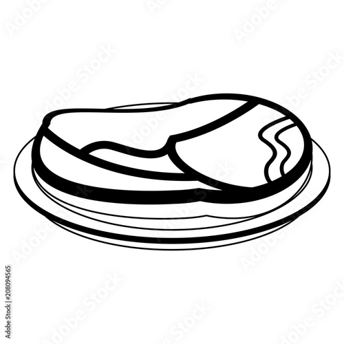 Beef steak food vector illustration graphic design
