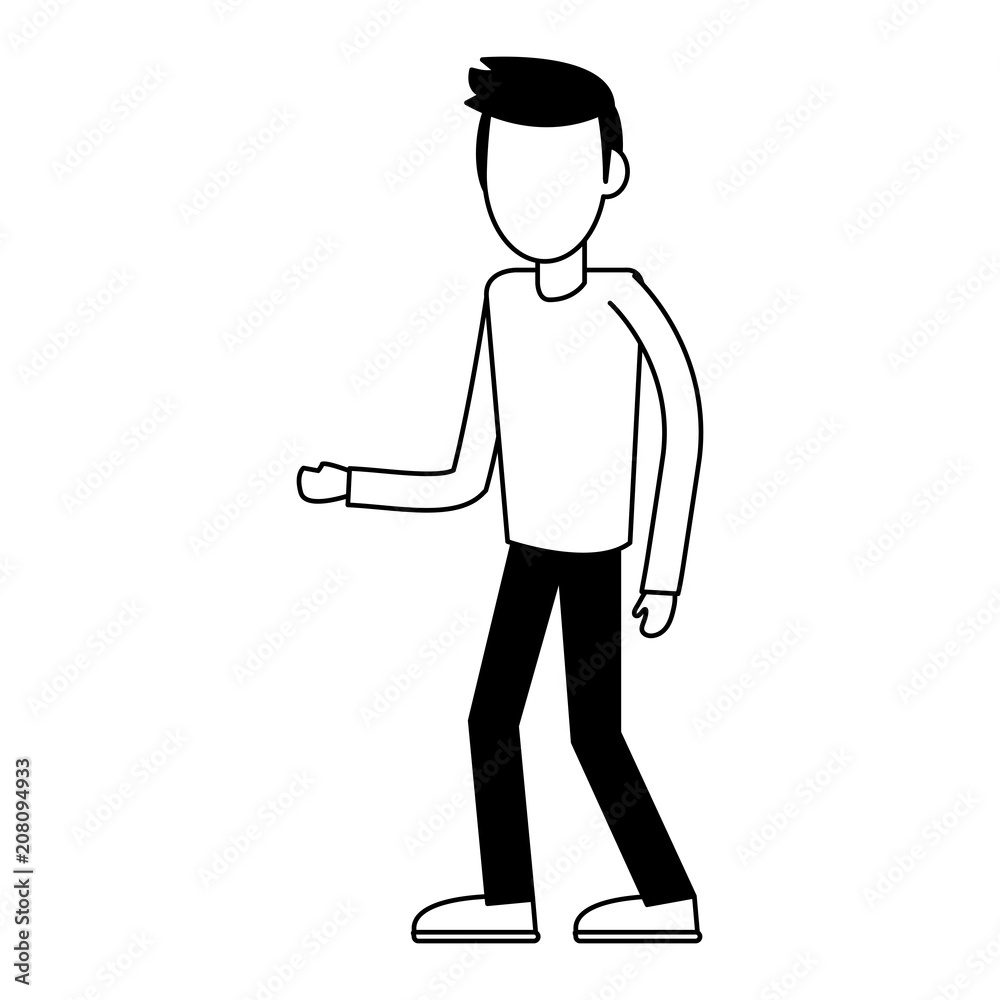 Young man cartoon vector illustration graphic design Young man cartoon vector illustration graphic design