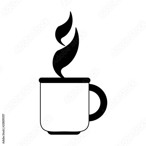 Hot coffee cup vector illustration graphic design