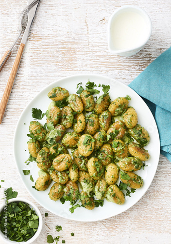 Gnocchis aux herbes