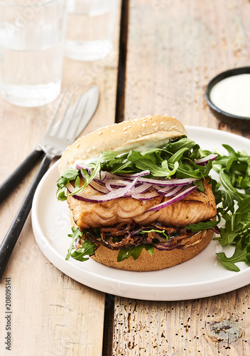 Burger saumon