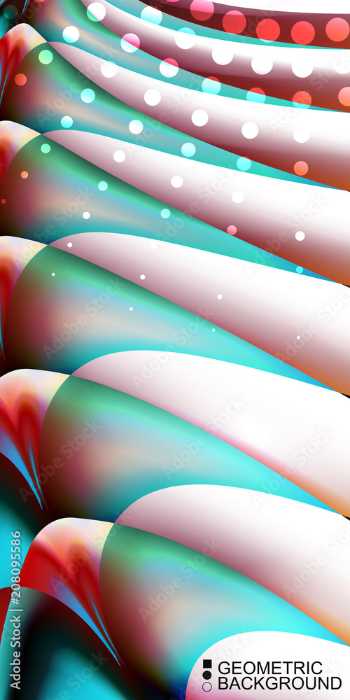 Fototapeta premium Geometric colorful abstract background