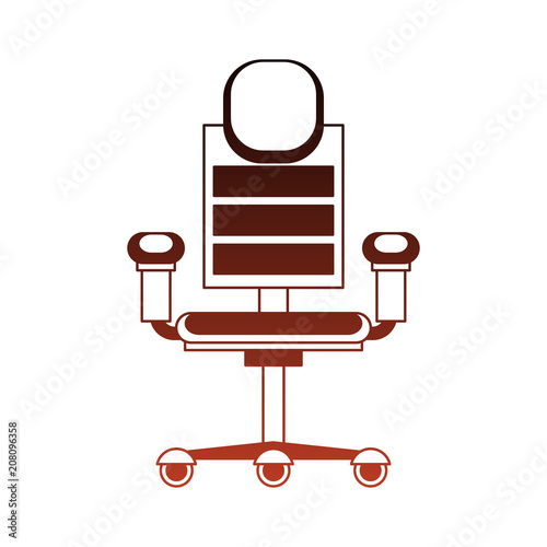 Office chair with wheels vector illustration graphic design