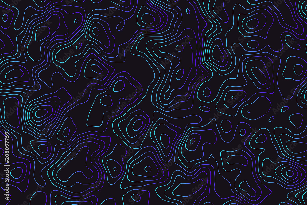 Vector topographic map background. Business concept. Abstract vector illustration