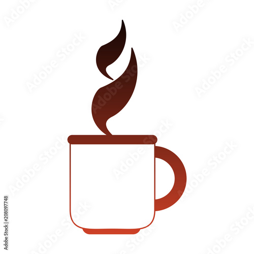 Hot coffee cup vector illustration graphic design
