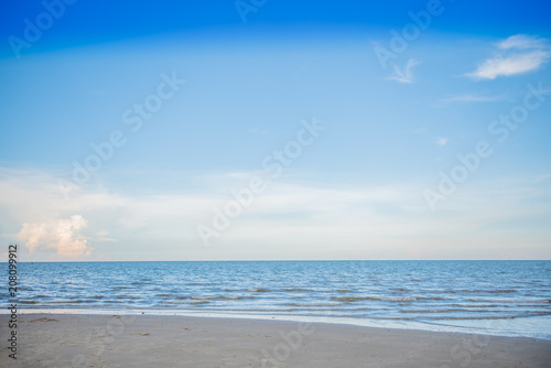 Beautiful Tropical Summer Beach Seascape, Landscape of seaside in Thailand.
