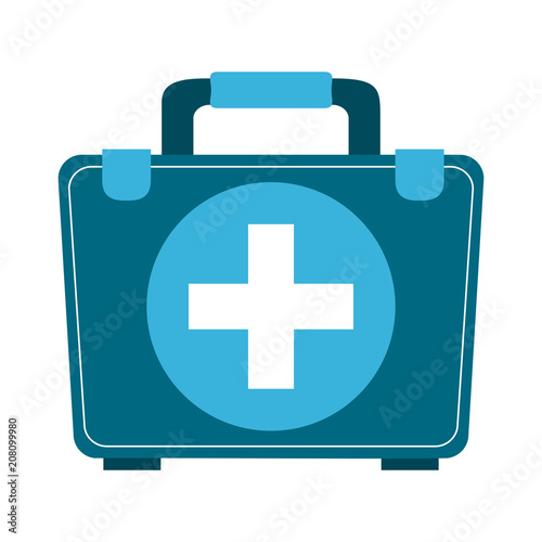 First aids suitcase vector illustration graphic design