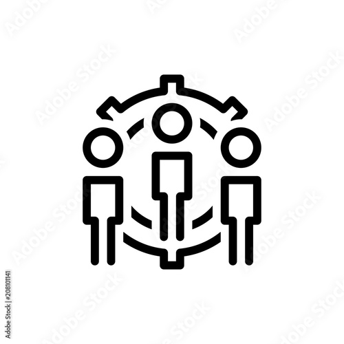 teamwork icon vector illustration