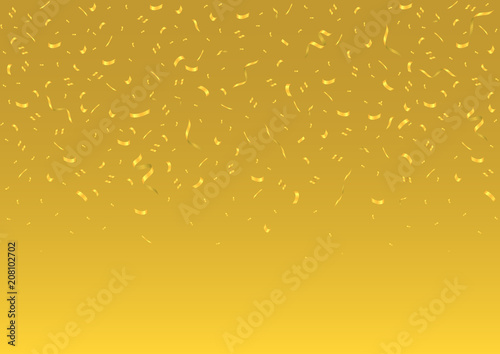 Golden confetti background