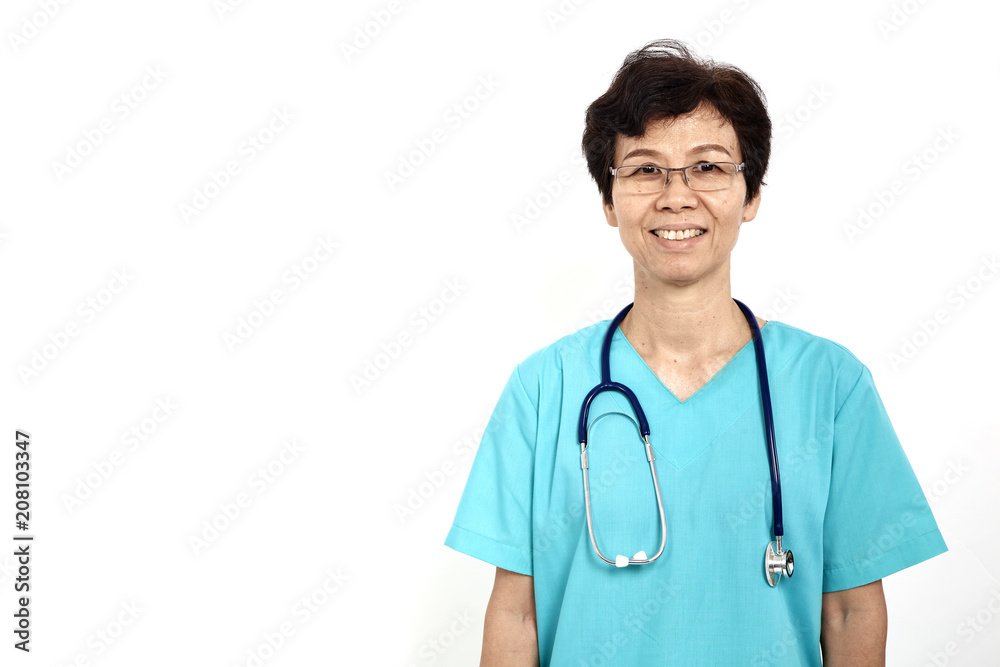 old doctor woman with stethoscope old doctor woman with stethoscope