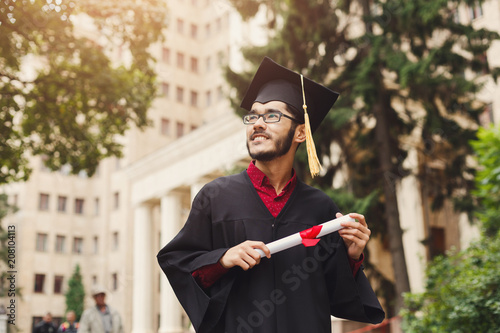 Happy young man on his graduation day