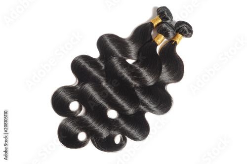 body wavy black human hair weaves extensions bundles