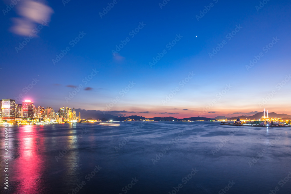 city skyline in hongkong china city skyline in hongkong china