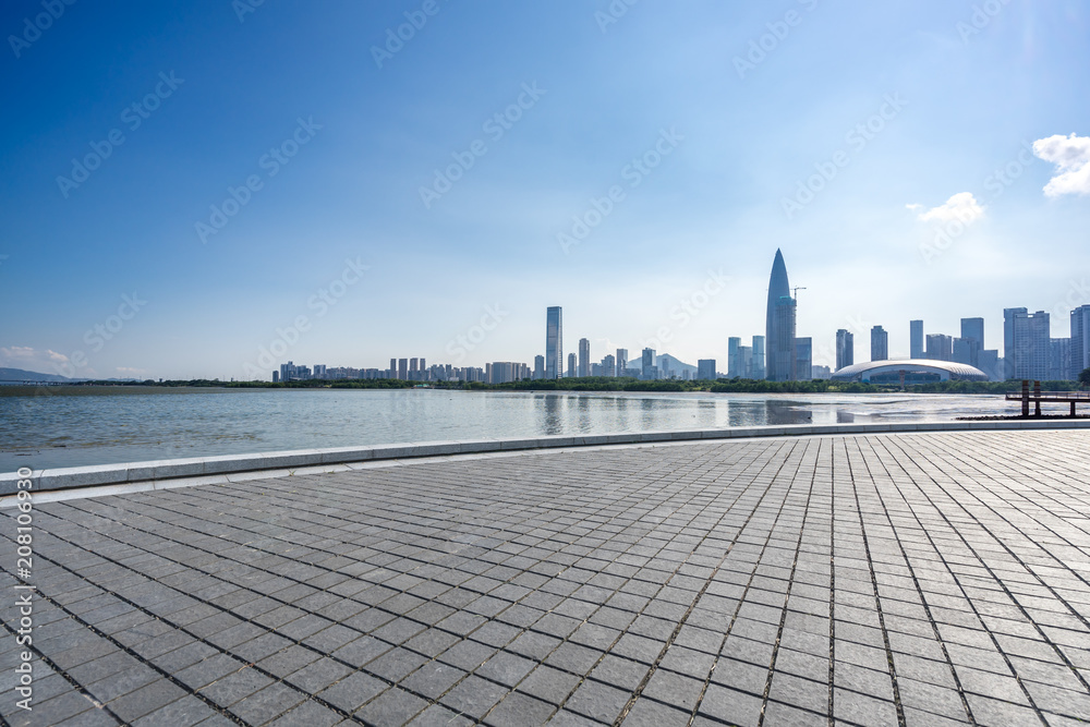 city skyline in shezhen china