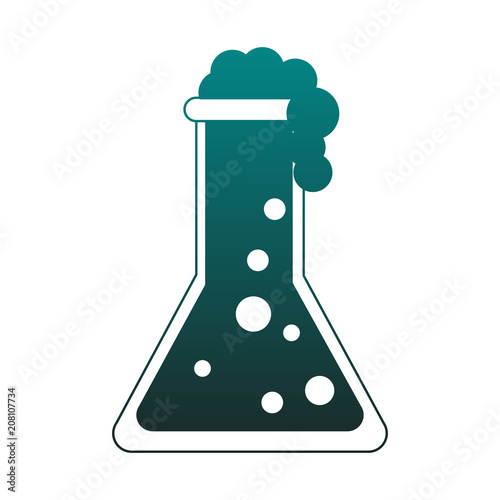 Flask chemistry lab vector illustration graphic design