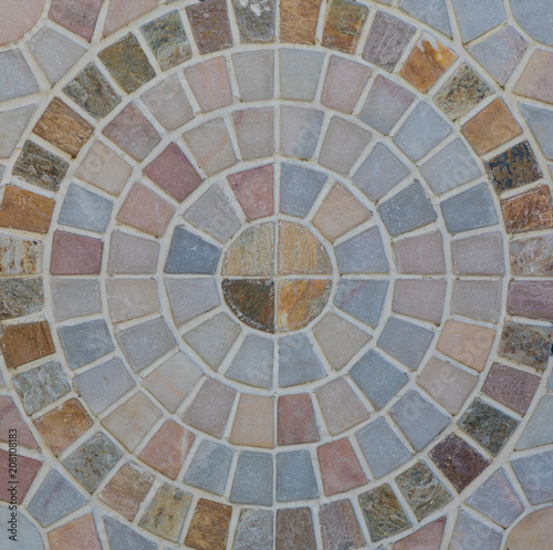 ceramic tile  vintage mosaic pattern  abstract geometry