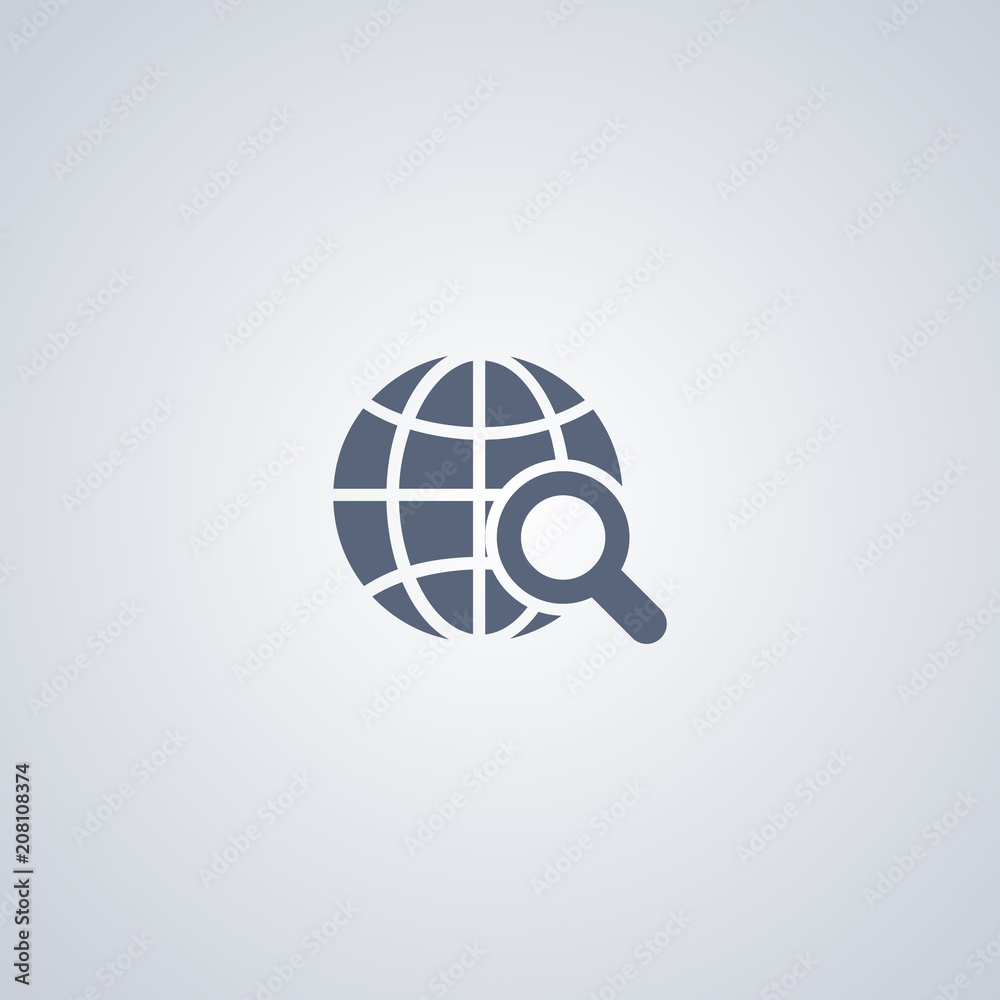 Global search, vector best flat icon Global search, vector best flat icon
