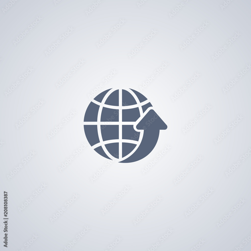 Global shipping, vector best flat icon Global shipping, vector best flat icon