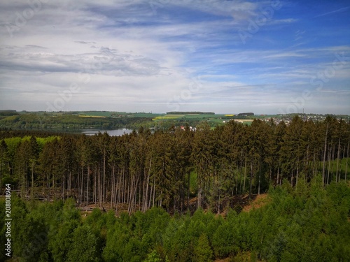 landschaftlicher Ausblick vom Aussichtsturm