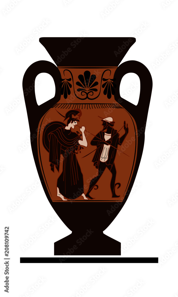 Amphora Athena & Hermes