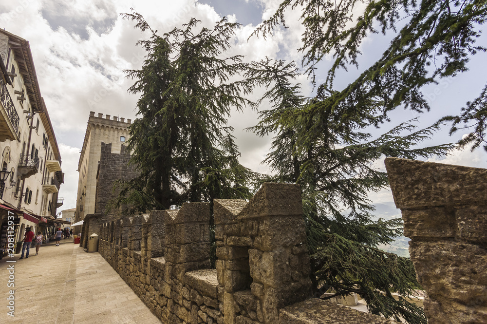 Strada del centro storico di San Marino