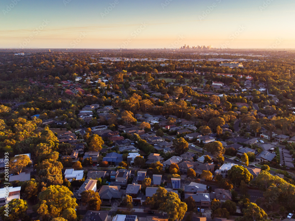 Obraz premium Widok na Macleod w Melbourne