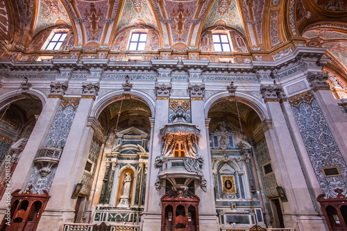 interiors of chiesa I Gesuiti  Venice  Italy
