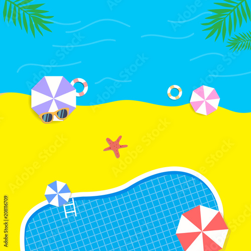 Summer Sale background layout for banners. Colorful and good for promotion