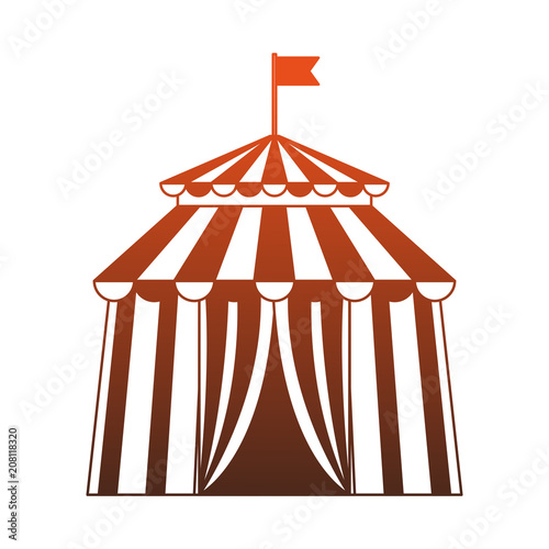 Circus tent isolated vector illustration graphic design