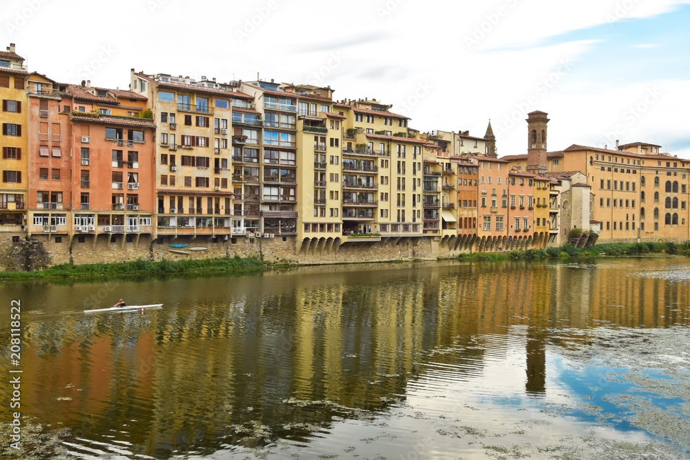 View from Ponte Vecchio in Florence. Italy.