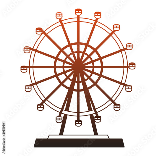 Festival wheel isolated vector illustration graphic design