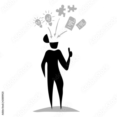 Stickman Black Learning